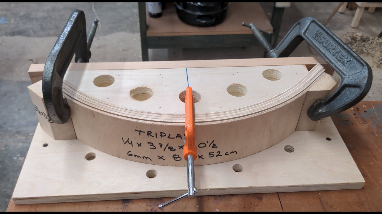 FACIL DE HACER, MOLDE Y PRENSA PARA DOBLAR MADERA !!!