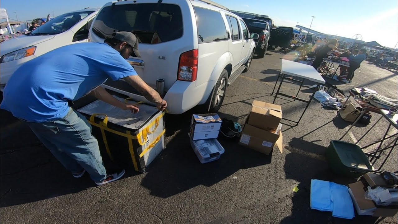 FIST FIGHT AT THE FLEA MARKET. DID NOT EXPECT HIM TO PULL OUT ALL THESE RARE SNEAKERS