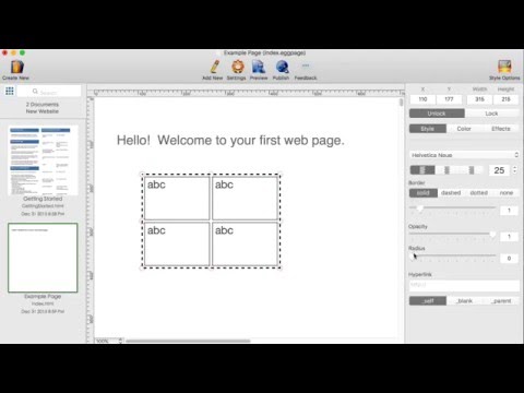 Format table grid with rounded corners using HTML Egg Pro for Mac