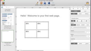 Format table grid with rounded corners using HTML Egg Pro for Mac