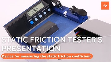 Static Friction Tester | Noviprofibre