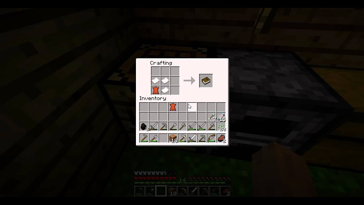 Minecraft 1.3.1 how to craft a book (new) YouTube