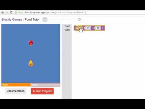 Blockly games kolam pembimbing Lv 1-10