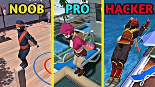 NOOB vs PRO vs HACKER – Ninja Flip!! screenshot 3