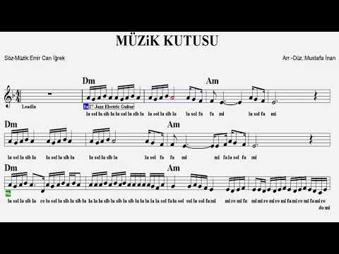 MÜZİK KUTUSU--Dm--:Guitar,Keyboard,Flute,Violin,Melodica,Ukulele,Recorder.