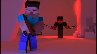 Minecraft Animation Test (Fight-defending)