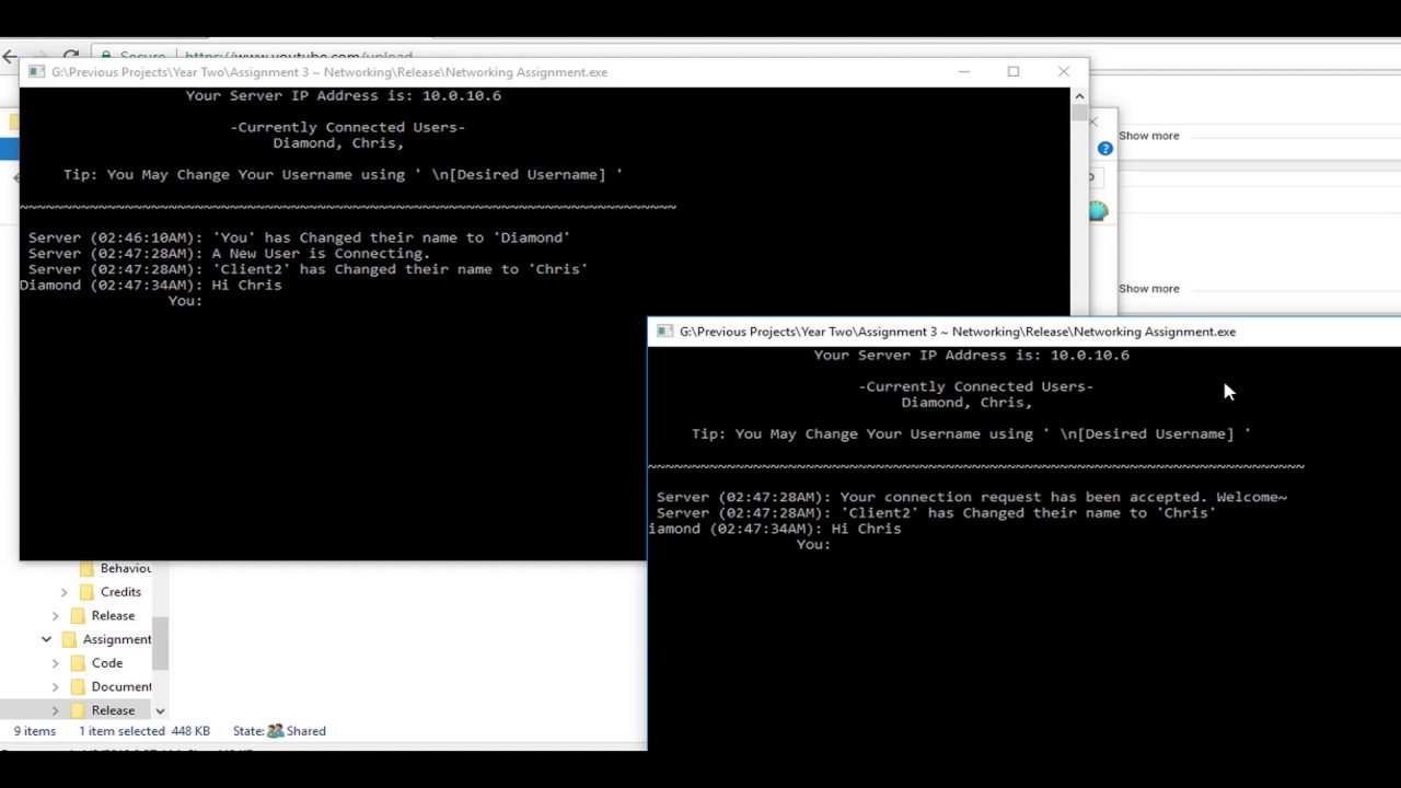 (Networking) Chat Client Example