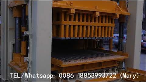 QT6-15 automatic hydraulic concrete hollow paving block making machine