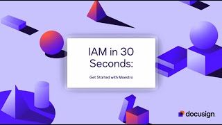 IAM in 30 Seconds: Get Started with Docusign Maestro
