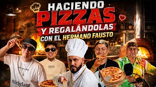 🚨GIVING AWAY PIZZAS 🍕 WITH BROTHER FAUSTO