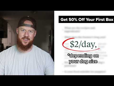 THE FARMER'S DOG YouTube ad: Get your first box 50% off!