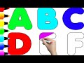 A to D Alphabet Coloring for Kids | ABCD Learning