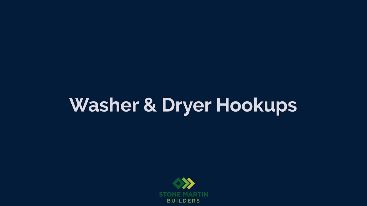 Washer and Dryer Hookups YouTube
