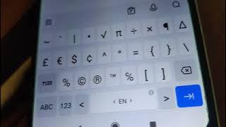how to type c/o care of symbol in android phone messages