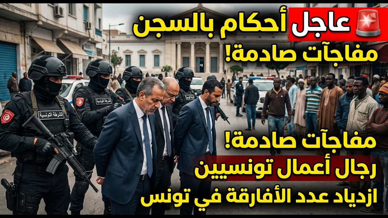 🚨 عاجل أحكام بالسجن في حق رجال أعمال تونسيين والملف يكشف مفاجآت صادمة! إزدياد عدد الافارقة في تونس