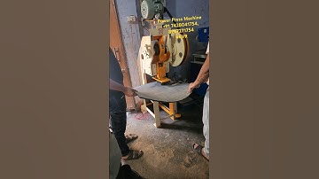 Power Press Machine  Setup #machine #powerpressmachine #chappalfactory