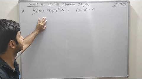 Indefinite Integrals | Chapter-9 | Elements of Mathematics | Solution of Ex-9.8 | Class 12th Maths
