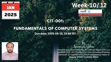 IGNOU » CIT-001: Fundamentals of Computer Systems quiz: week-10 Answers JANUARY-APRIL 2025