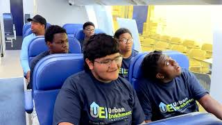 ELEVATE Houston Aviation Project - Visit to United Airlines In-flight Training Center