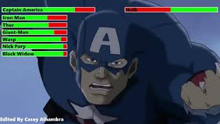The Ultimate Avengers (2006) Final Battle with healthbars