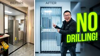 This Nodrill Folding Door Is A Lifesaver For Small Apartments And Its Super Easy To Install