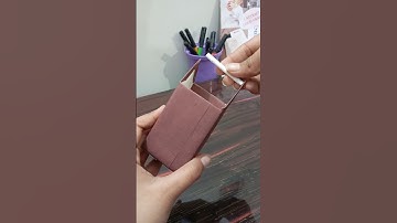 DIY _ mini trash bin | dustbin DIY #diy #shorts #craft #diycrafts #handmade #papercraft #tutorial