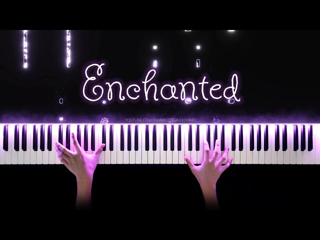Taylor Swift - Enchanted | Piano Cover with Strings (with Lyrics u0026 PIANO SHEET) class=