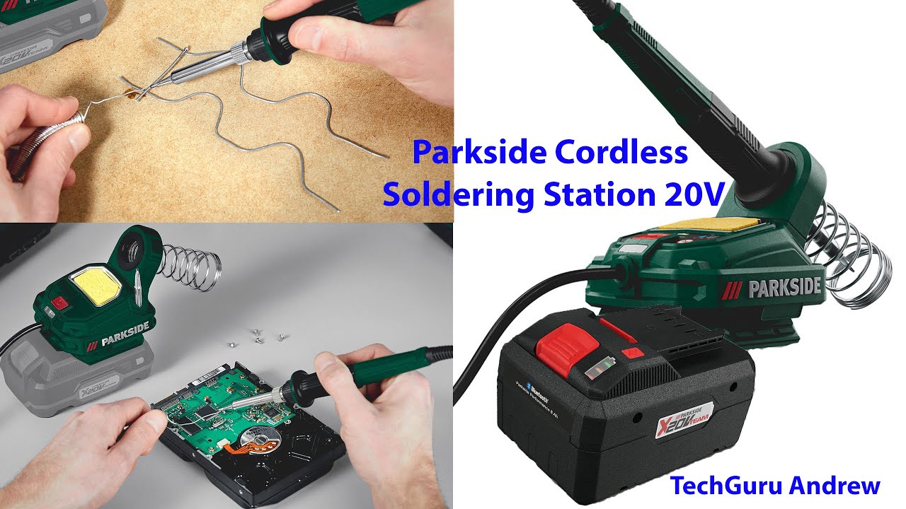 Parkside Cordless Soldering Station 20V PLSA 20 Li B2 TESTING - YouTube