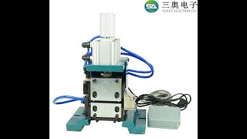 Automatic wire cable stripping twisting machine