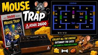 Mouse Trap (Atari 2600) Gameplay | Retro Maze Action, Cheese & Crazy Cat Chases!