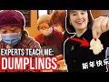 EXPERT Chinese Chefs teach me how to make DUMPLINGS for Lunar New Year!