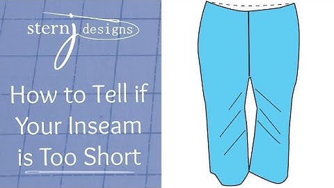 Pants Fitting - How to Tell If Your Inseam Is Too Short & How to Fix It!