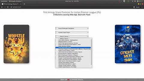 IPL Score Prediction with Flask app - with source code