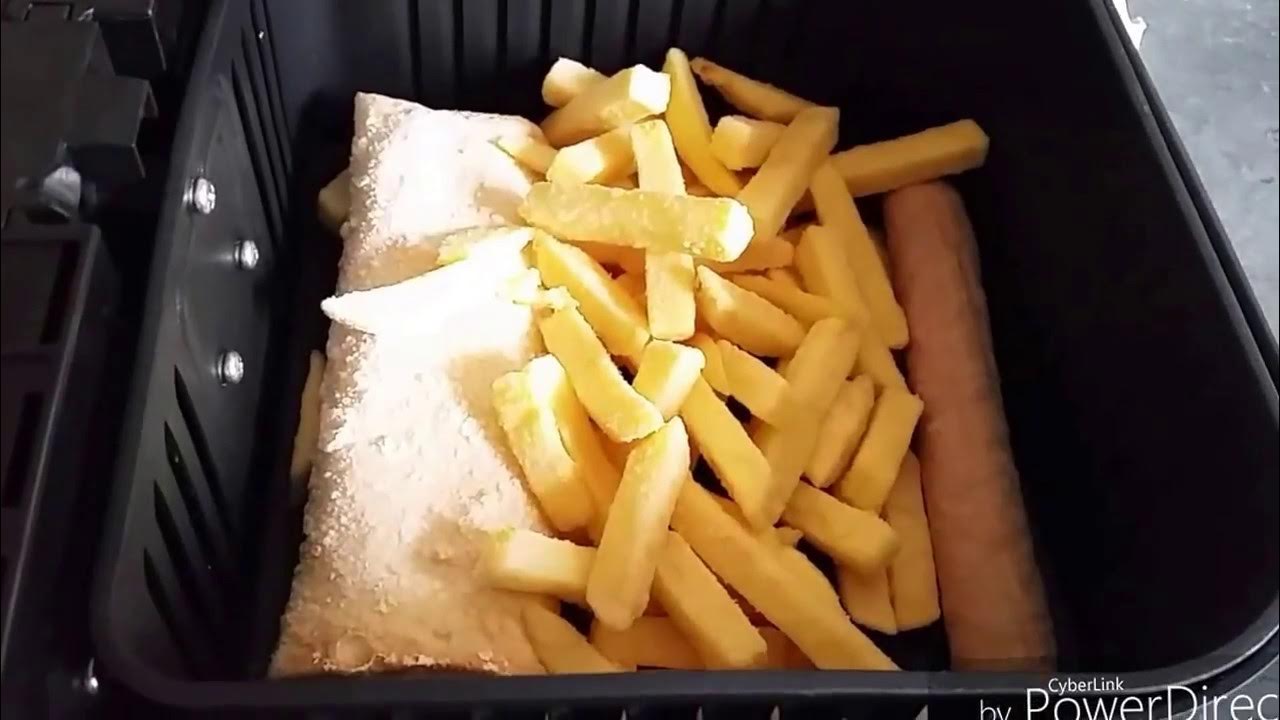 Eten uit de Airfryer patat, loempia en frikandel YouTube