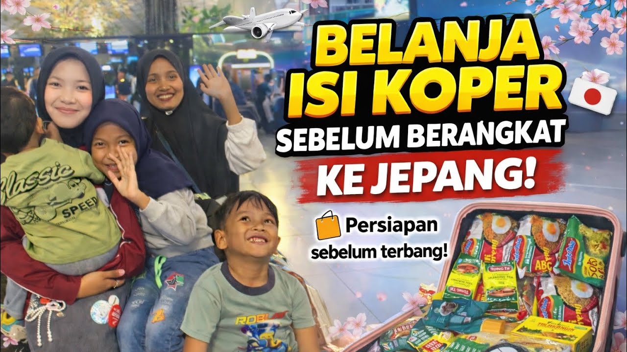 Belanja isi koper sebelum berangkat ke Jepang