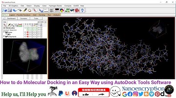How to do molecular docking using AutoDock tools software - Part I