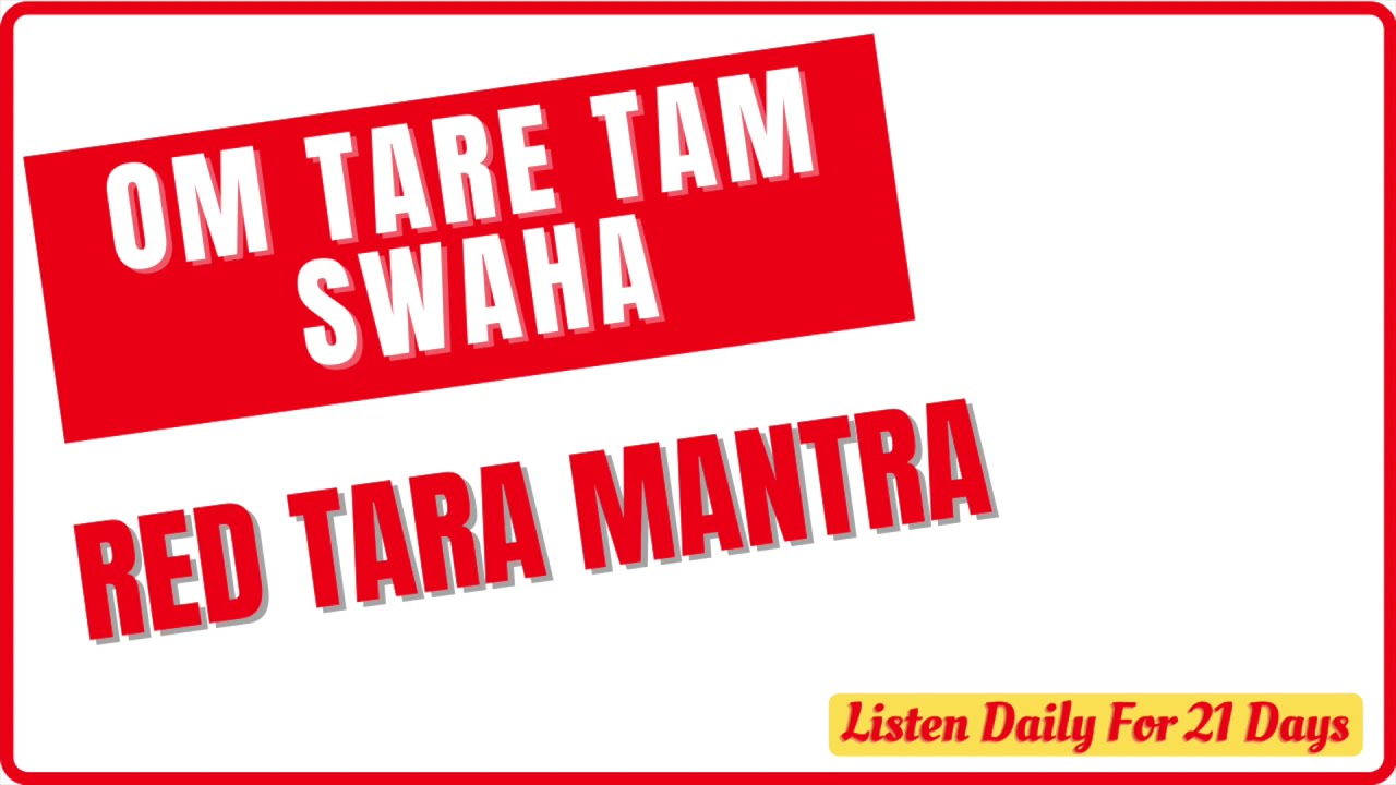 Red Tara Mantra | Om Tare Tam Swaha | Magical Mantra For Love, Attraction \u0026 Magnetism | 108 Times