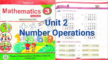 Class 3 Mathematics Unit 2 Number Operations lecture 15 in pashto (kpk book board peshawar)