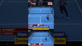 Shape, Spin, and Full Precision! Curving Drive by Mihika Yadav 🔥 #shortsfeed #shorts #viral