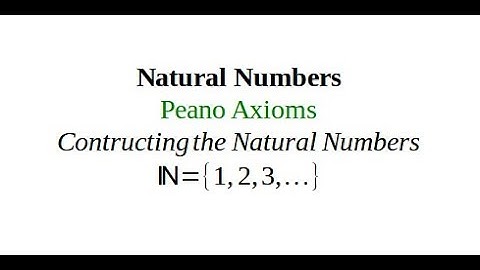 Peano Axioms 1.2. Constructing the Natural Numbers by Using Peano Axioms.