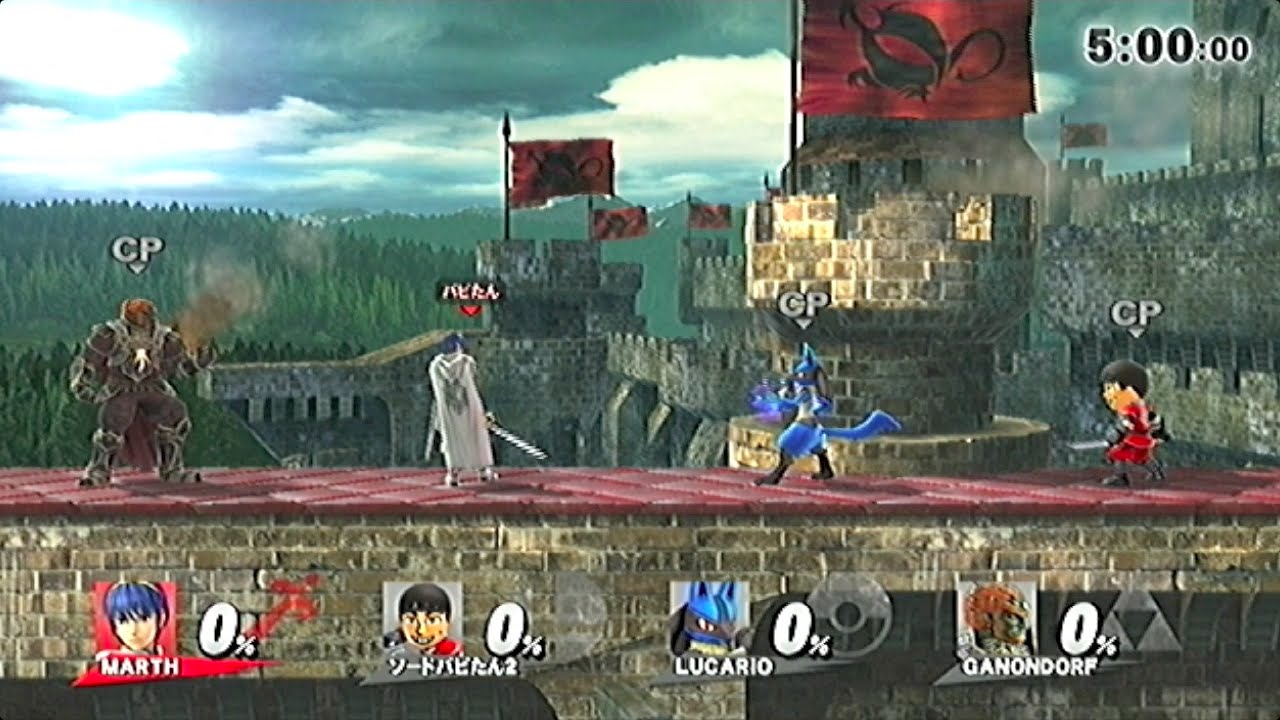 スマブラWiiU-112「ステージ紹介-54 攻城戦（終点版）」 - YouTube