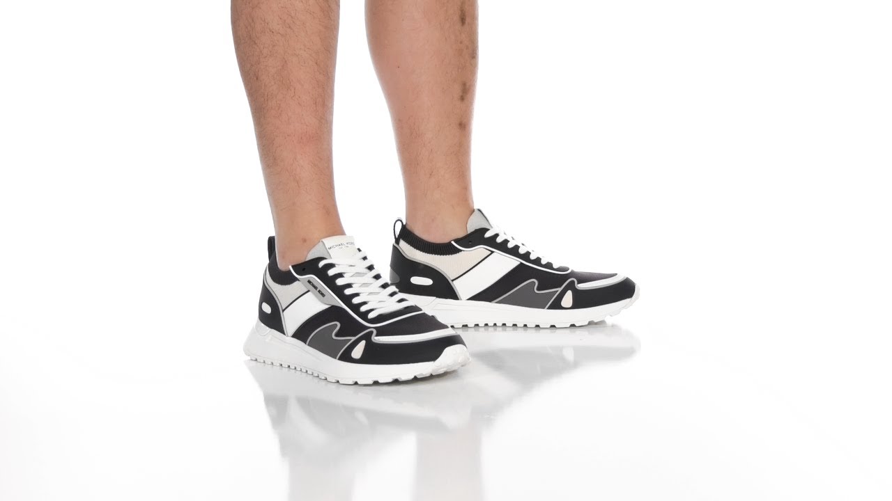 Michael Kors Miles Knit Trainer SKU: 9789626 - YouTube