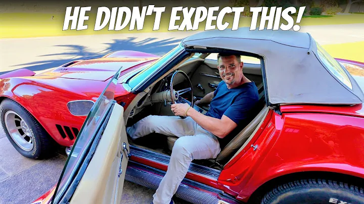 I bought my husband his dream car - EMOTIONAL reaction!