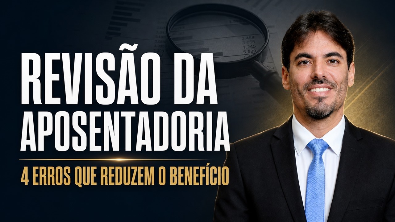 Miniatura do vídeo Revisão da Aposentadoria: 4 Erros que Podem Reduzir o Benefício