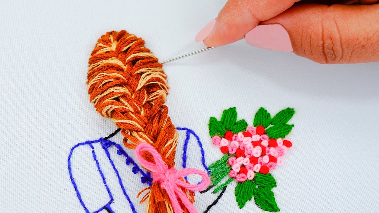 BORDADO CABELLO TRENZADO