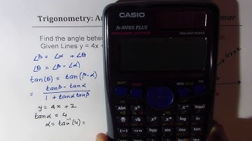 Find Angle Between Lines at Point of Intersection