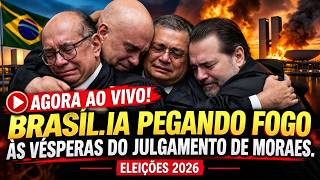 AGORA AO VIVO! O MUNDO VENDO DE CAMAROTE BRASÍLIA PEGANDO FOGO ÀS VÉSPERAS DO JULGAMENTO DE MORAES.