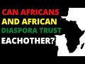 can africans and african diaspora trust eachother?