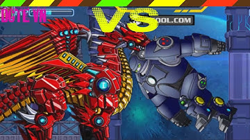 Lắp ráp robot Khủng long chiến đấu - Robot Max Hero VS Robot Fire Dragon