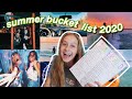 summer bucket list 2020!